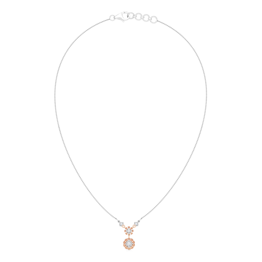 Duo Floret Diamond Necklace Duo Floret Diamond Necklace