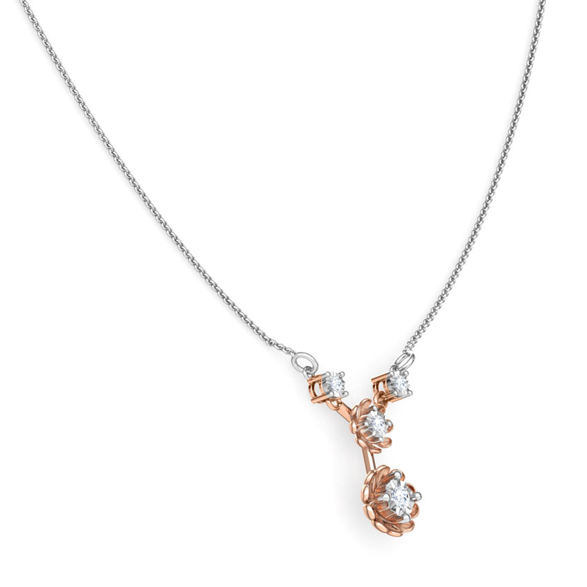 Duo Floret Diamond Necklace Duo Floret Diamond Necklace