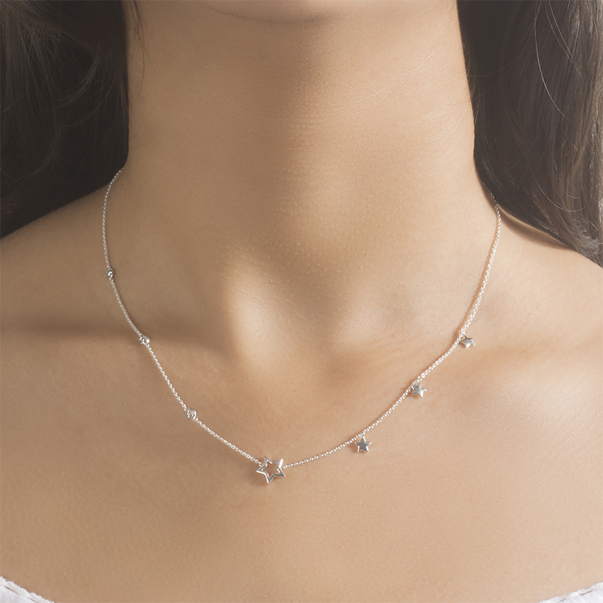 Starry Night Diamond Necklace
