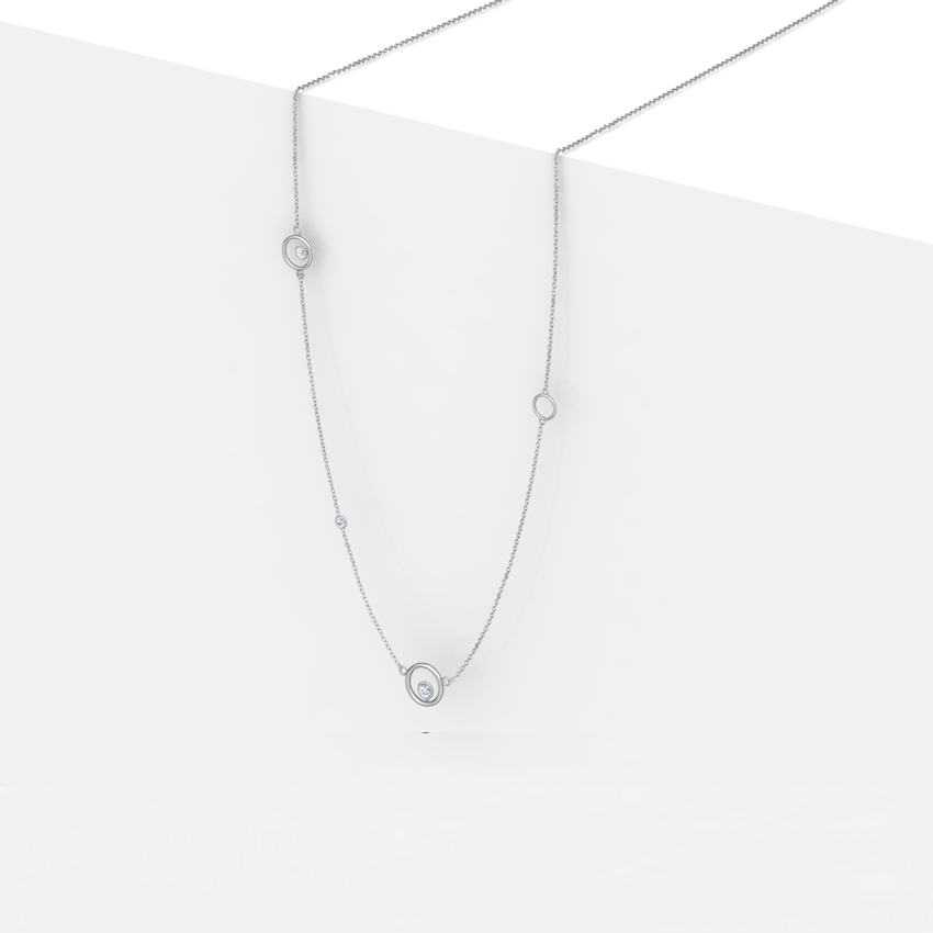 Encircle Fine Line Diamond Necklace