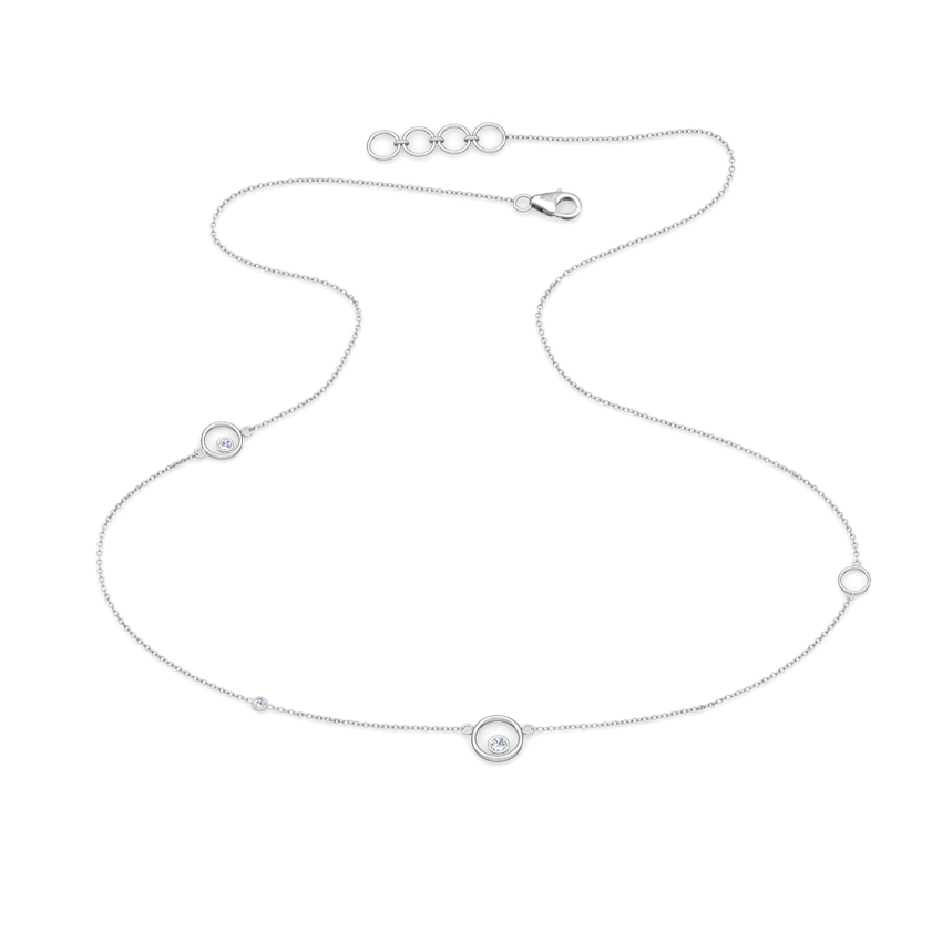 Encircle Fine Line Diamond Necklace