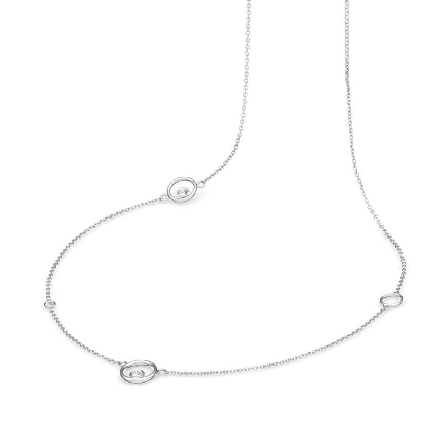 Encircle Fine Line Diamond Necklace