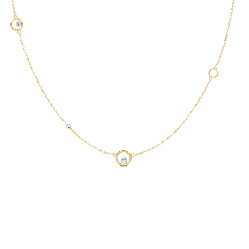 Encircle Fine Line Diamond Necklace