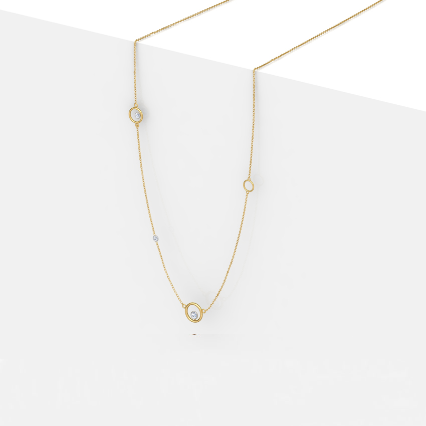 Encircle Fine Line Diamond Necklace