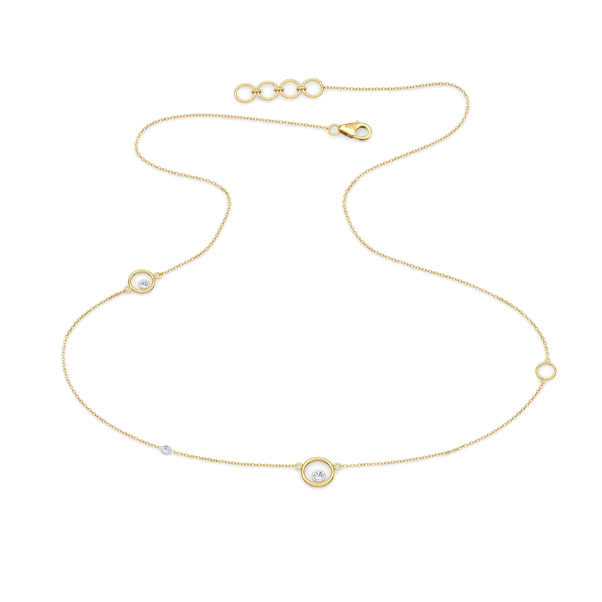 Encircle Fine Line Diamond Necklace