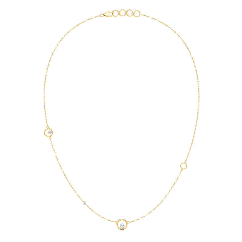Encircle Fine Line Diamond Necklace
