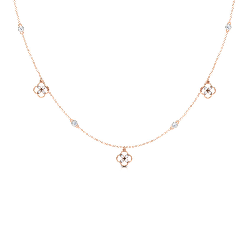 Blossom Fine Line Diamond Necklace Blossom Fine Line Diamond Necklace