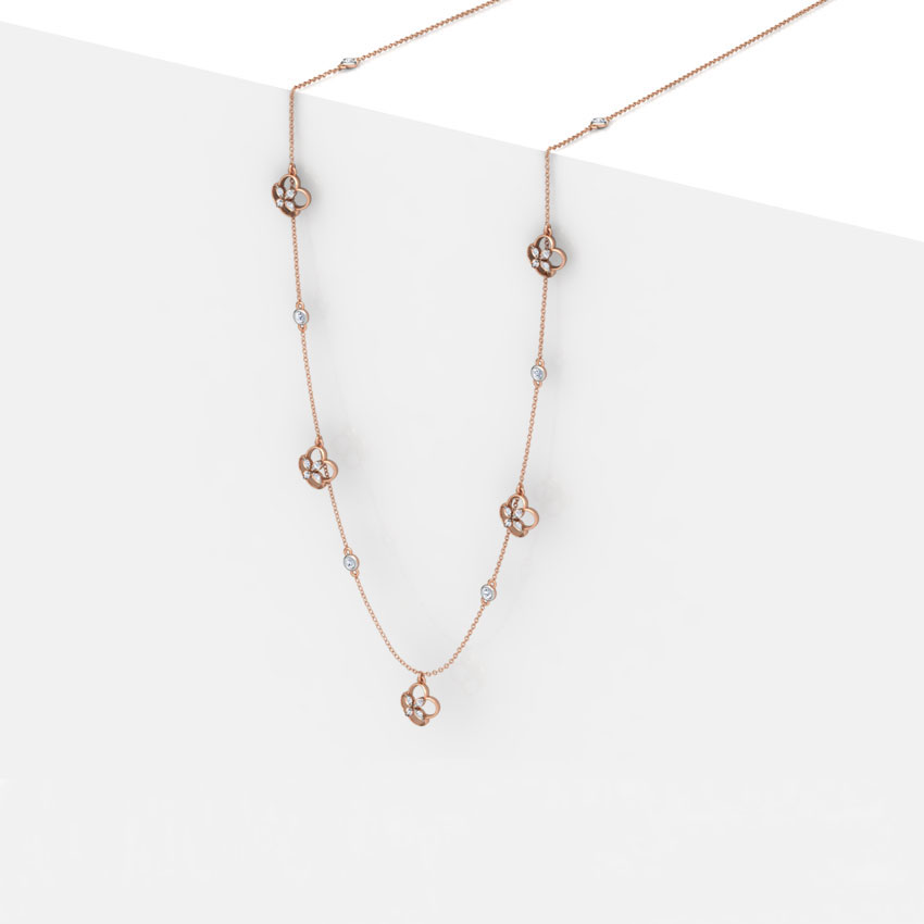 Blossom Fine Line Diamond Necklace Blossom Fine Line Diamond Necklace