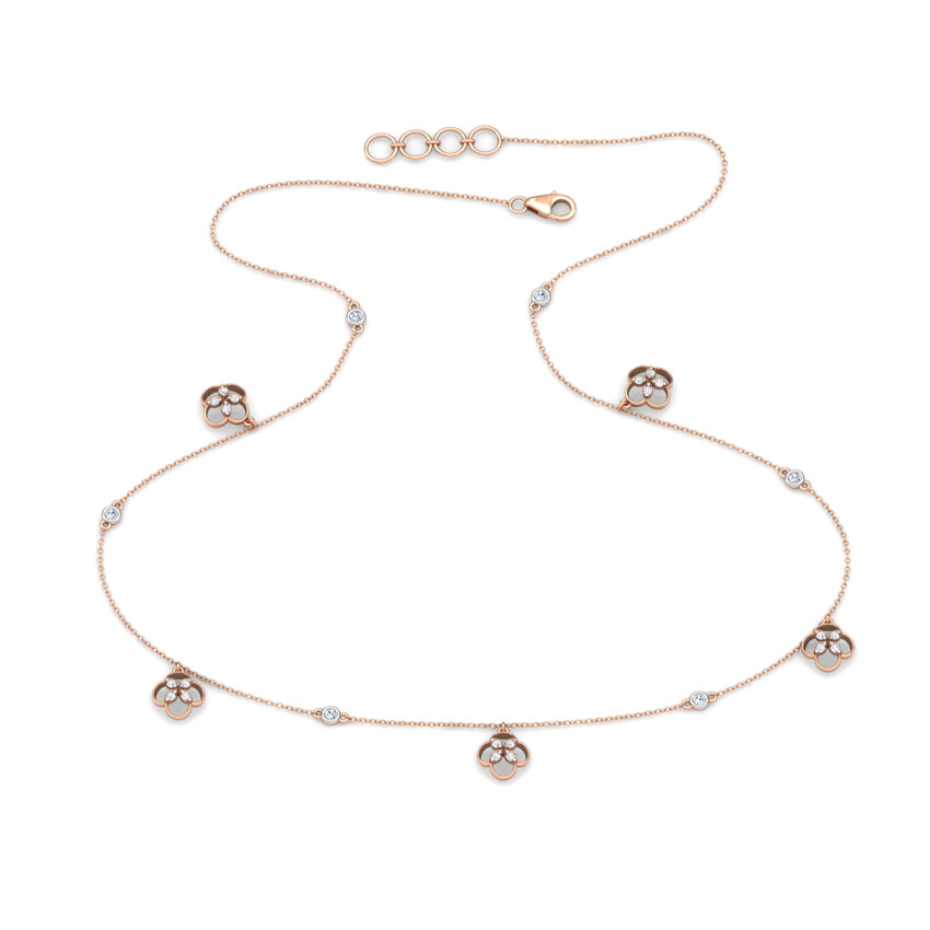 Blossom Fine Line Diamond Necklace Blossom Fine Line Diamond Necklace