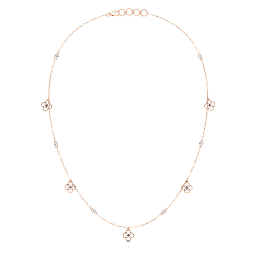 Blossom Fine Line Diamond Necklace Blossom Fine Line Diamond Necklace