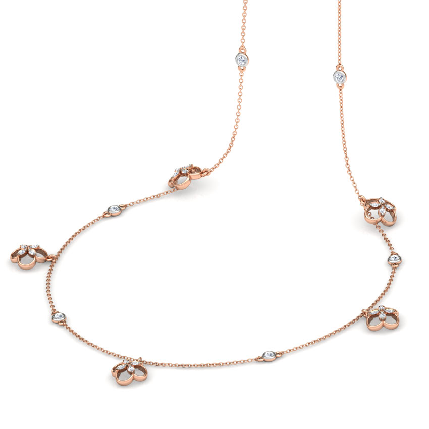 Blossom Fine Line Diamond Necklace Blossom Fine Line Diamond Necklace
