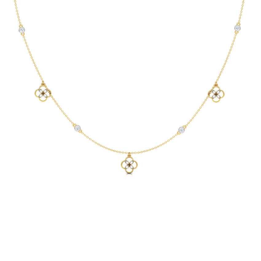 Blossom Fine Line Diamond Necklace Blossom Fine Line Diamond Necklace