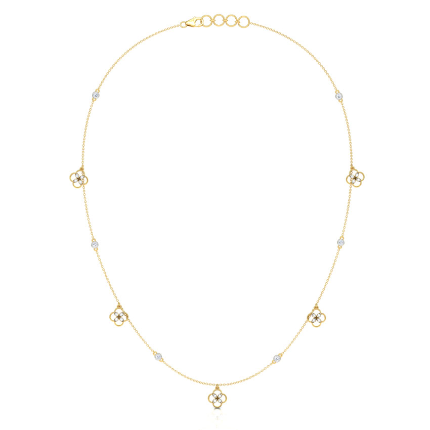Blossom Fine Line Diamond Necklace Blossom Fine Line Diamond Necklace