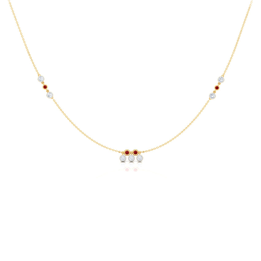 Dewdrops Fine Line Necklace