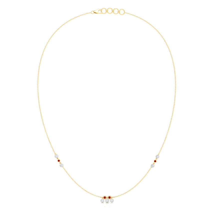 Dewdrops Fine Line Gemstone Necklace Dewdrops Fine Line Gemstone Necklace