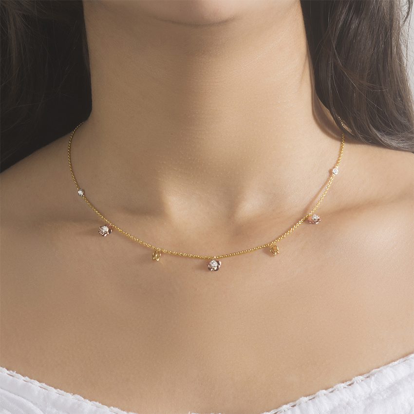 Bloom Fine Line Diamond Necklace Bloom Fine Line Diamond Necklace