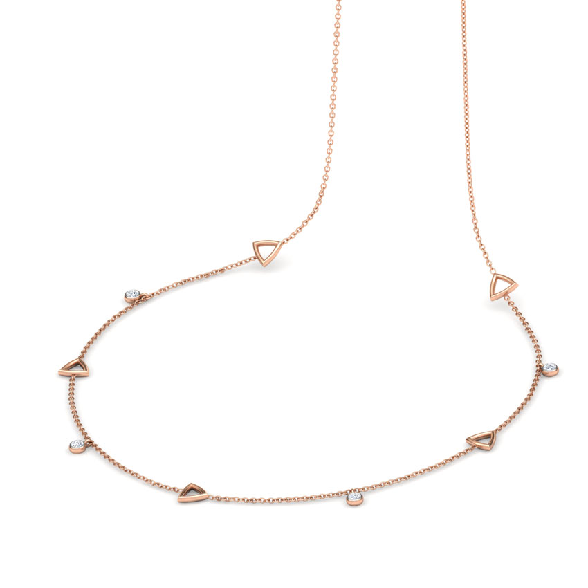 Geometric Fine Line Diamond Necklace Geometric Fine Line Diamond Necklace