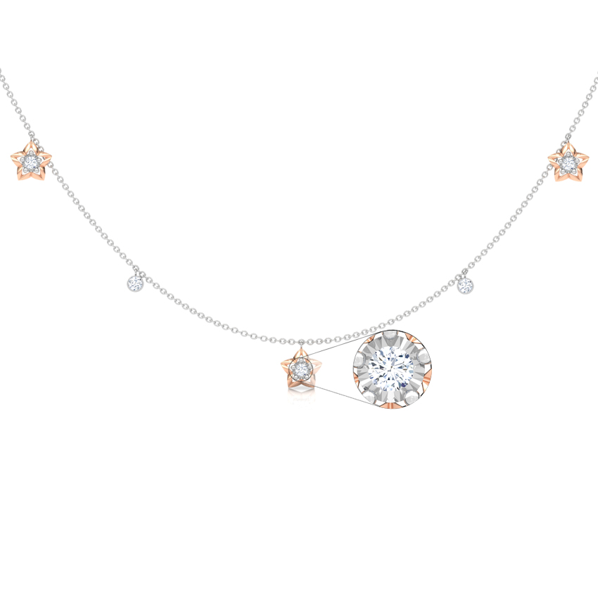 Sky Fine Line Diamond Necklace