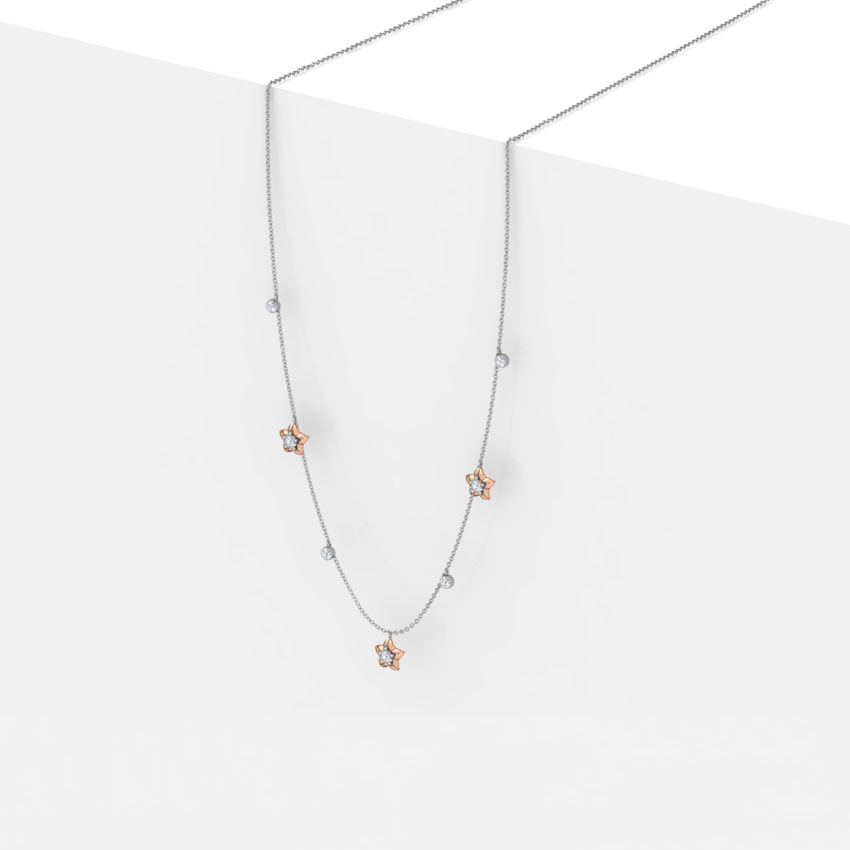 Sky Fine Line Diamond Necklace