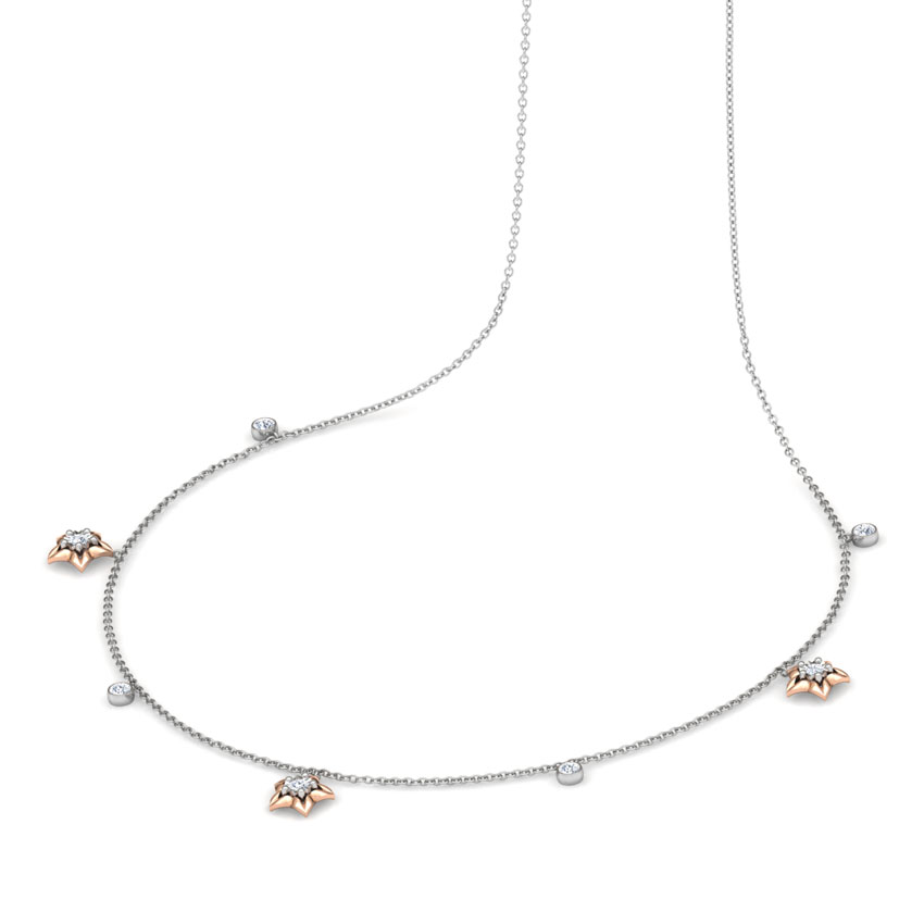 Sky Fine Line Diamond Necklace