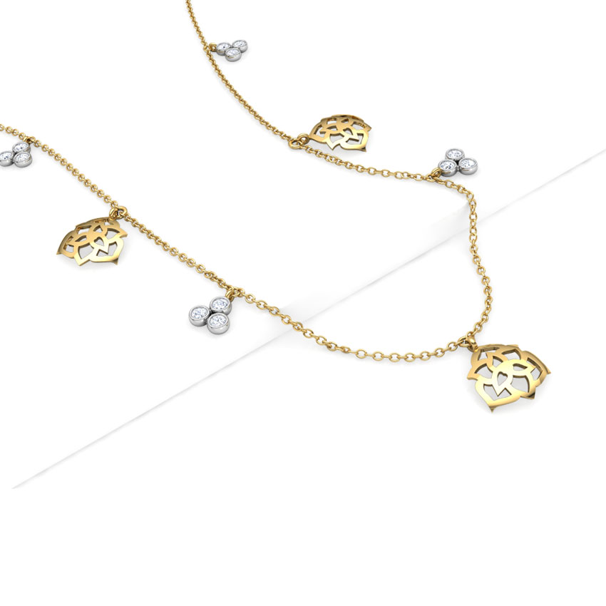 Rose Fine Line Necklace