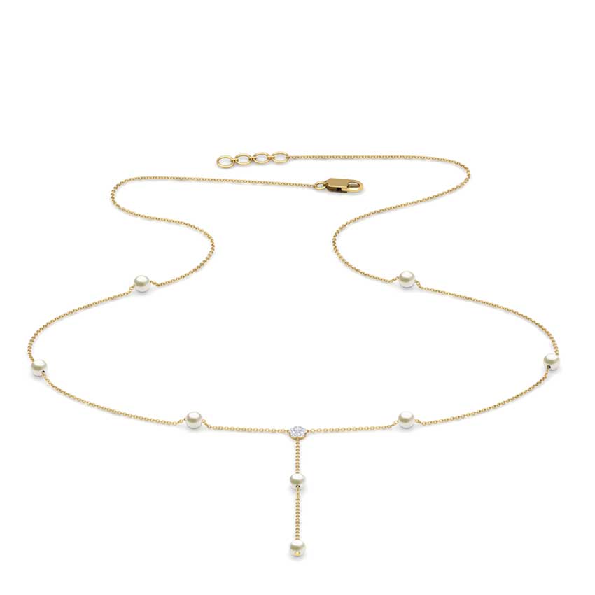 Lariat Pearl Necklace