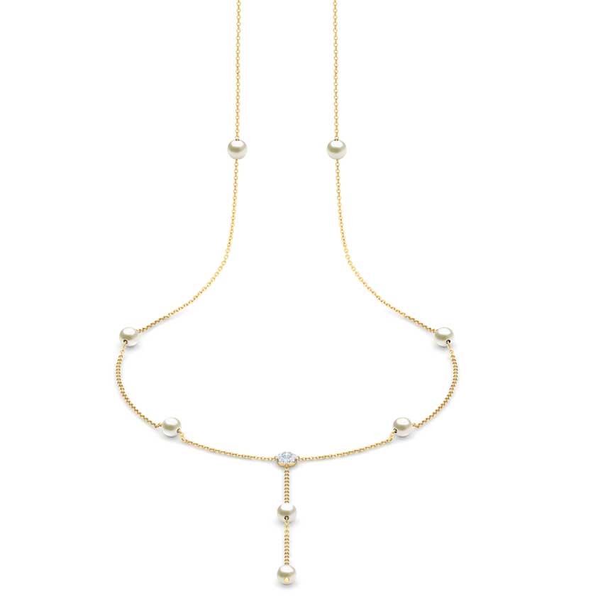 Lariat Pearl Necklace