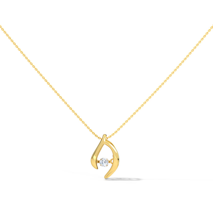 Mary Heartbeat Diamond Necklace