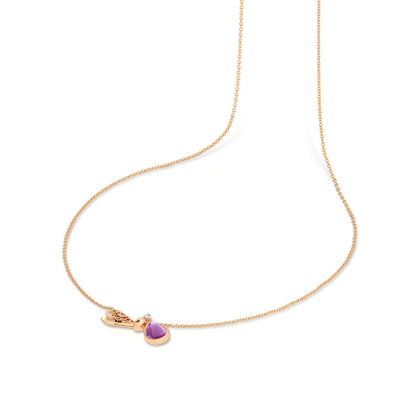 Glide Dragonfly Gemstone Necklace