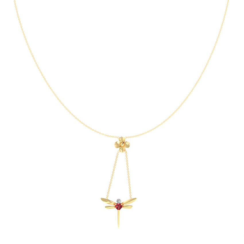 Bloom Dragonfly Lariat Necklace