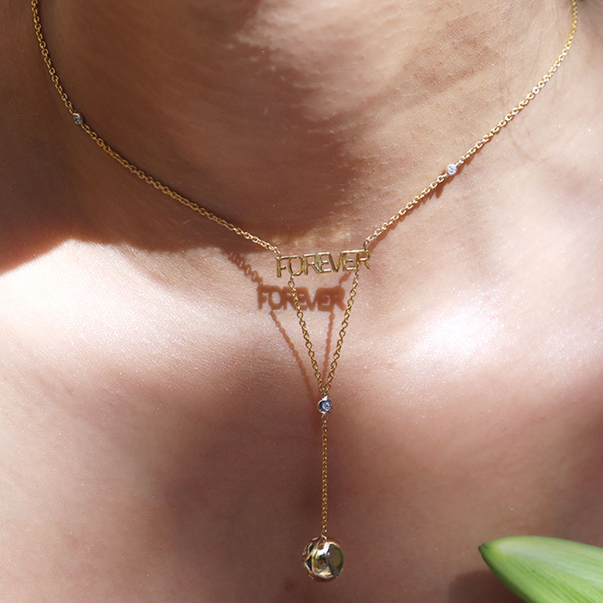 Topaz Orb Forever Necklace