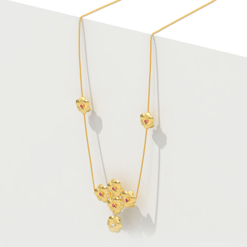 Blooming Away Gemstone Necklace