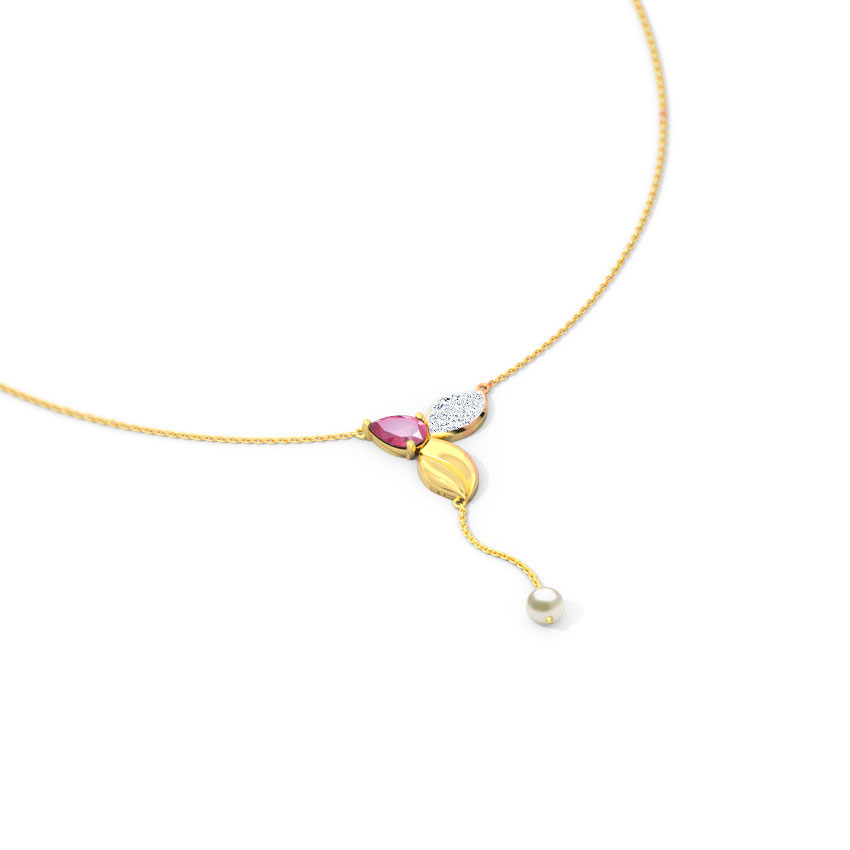 Elegant Leaflet Gemstone Necklace Elegant Leaflet Gemstone Necklace