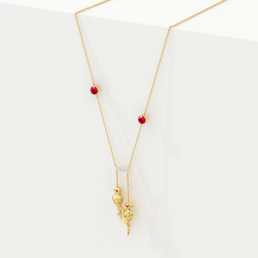 Elegant Parrot Gemstone Necklace Elegant Parrot Gemstone Necklace