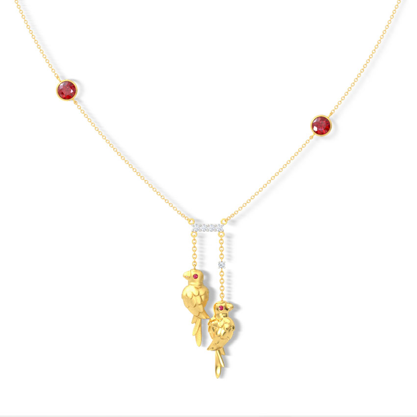 Elegant Parrot Gemstone Necklace Elegant Parrot Gemstone Necklace