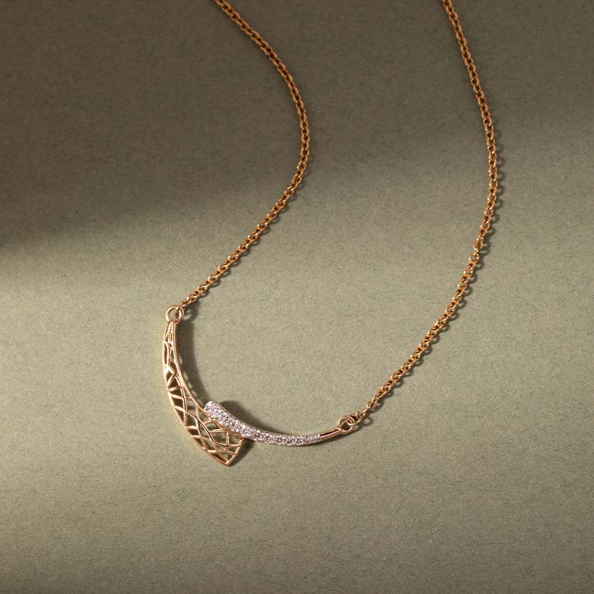 Awry Arch Diamond Necklace Awry Arch Diamond Necklace