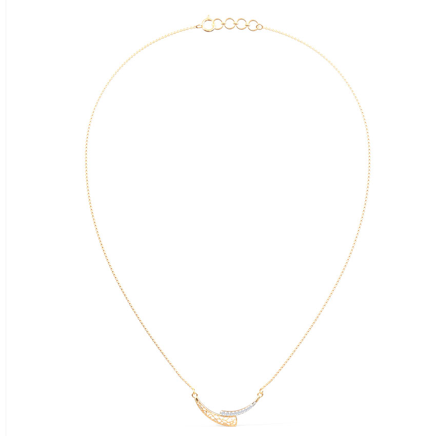 Awry Arch Diamond Necklace Awry Arch Diamond Necklace