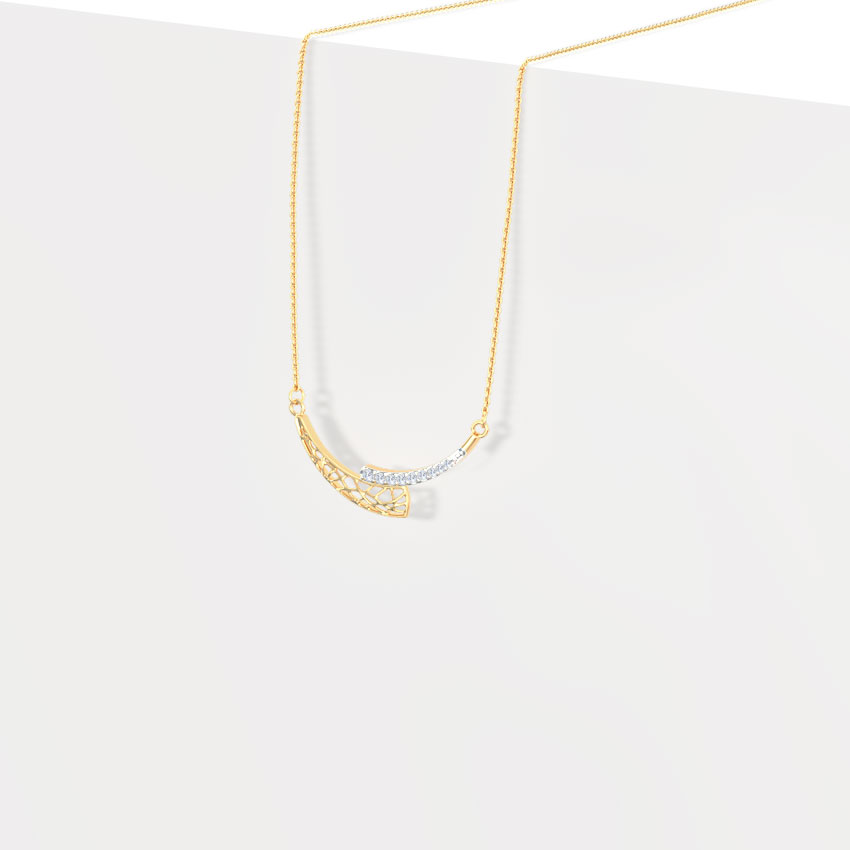 Awry Arch Diamond Necklace Awry Arch Diamond Necklace
