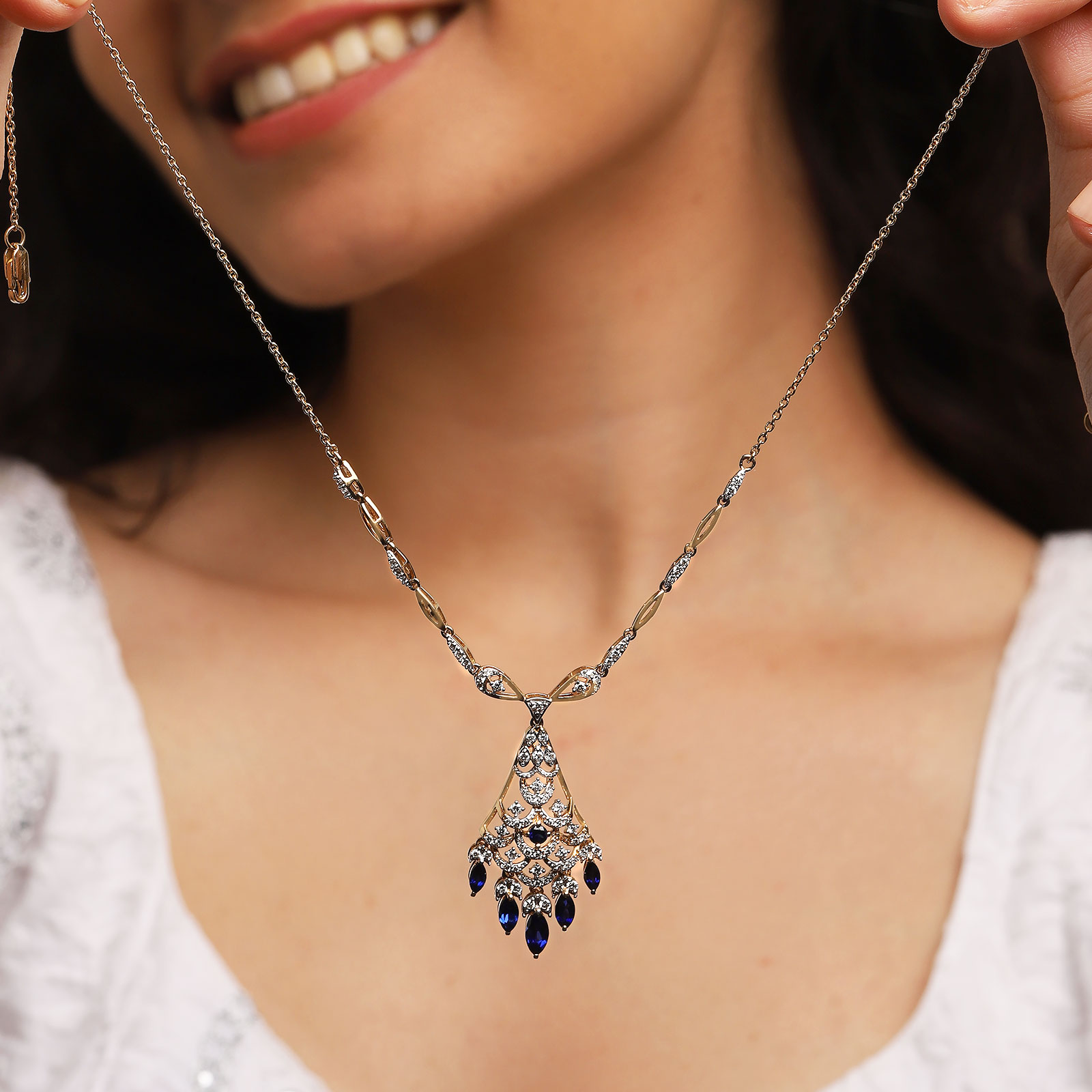 Shanaya Azure Gemstone Necklace