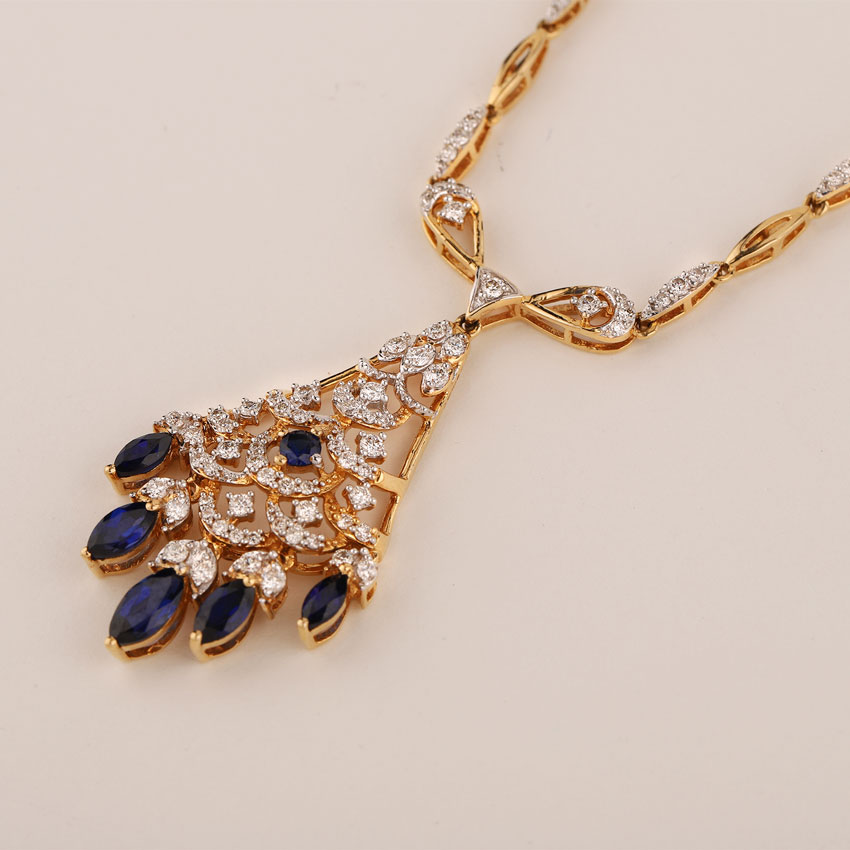 Shanaya Azure Gemstone Necklace