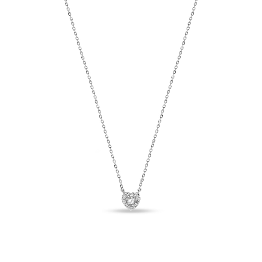 Diamond Necklaces 14 Karat Yellow Gold Spectacular Heart Diamond Necklace