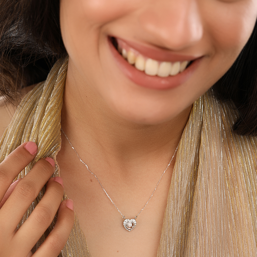 Spectacular Heart Diamond Necklace