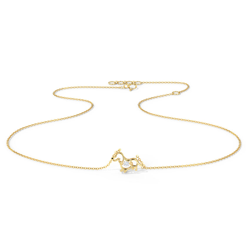 Pup Heartbeat Diamond Necklace