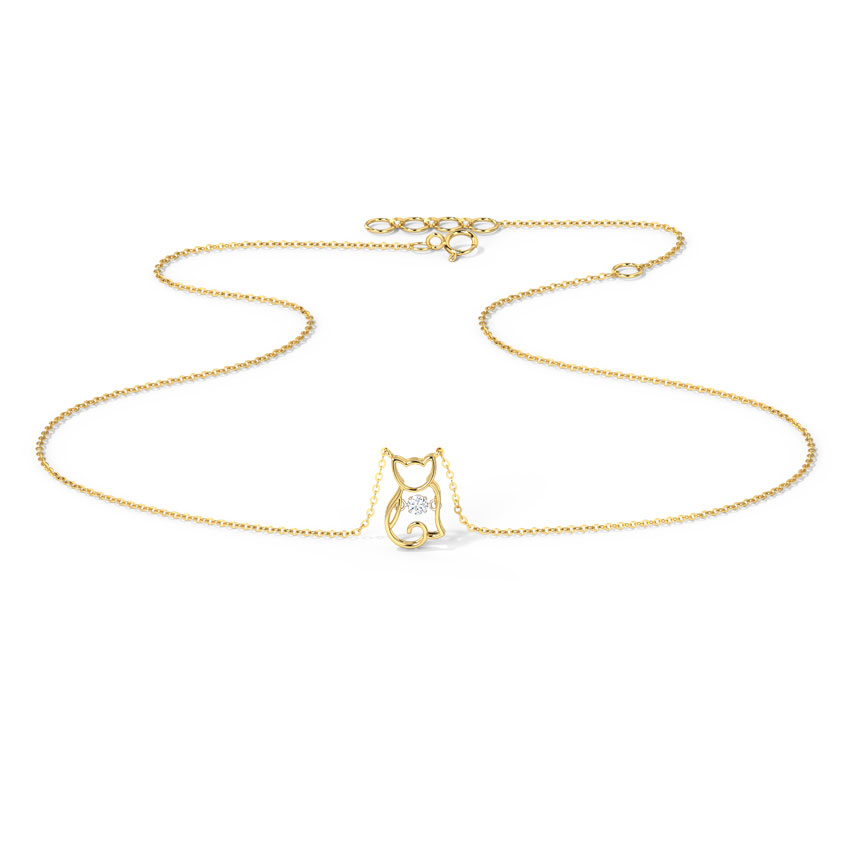 Kitten Heartbeat Diamond Necklace Kitten Heartbeat Diamond Necklace