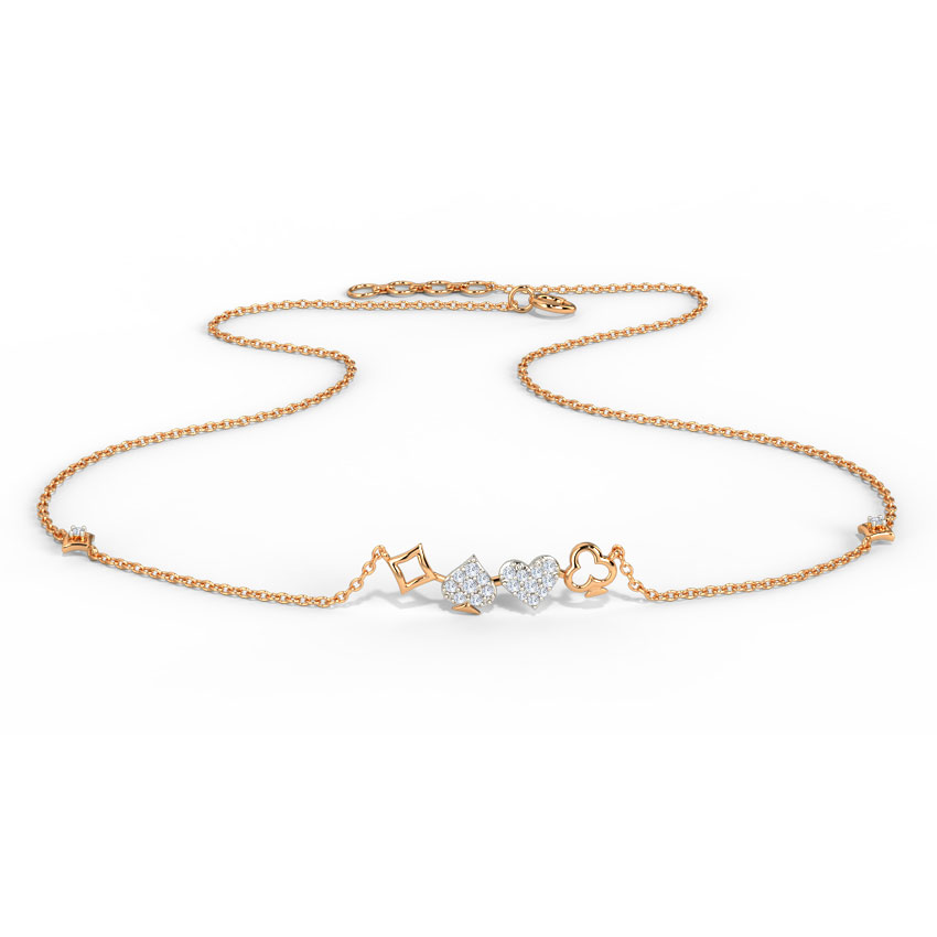 Heart & Spade Diamond Necklace Heart & Spade Diamond Necklace