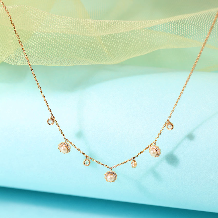 Spring Is Here Pearl Necklace