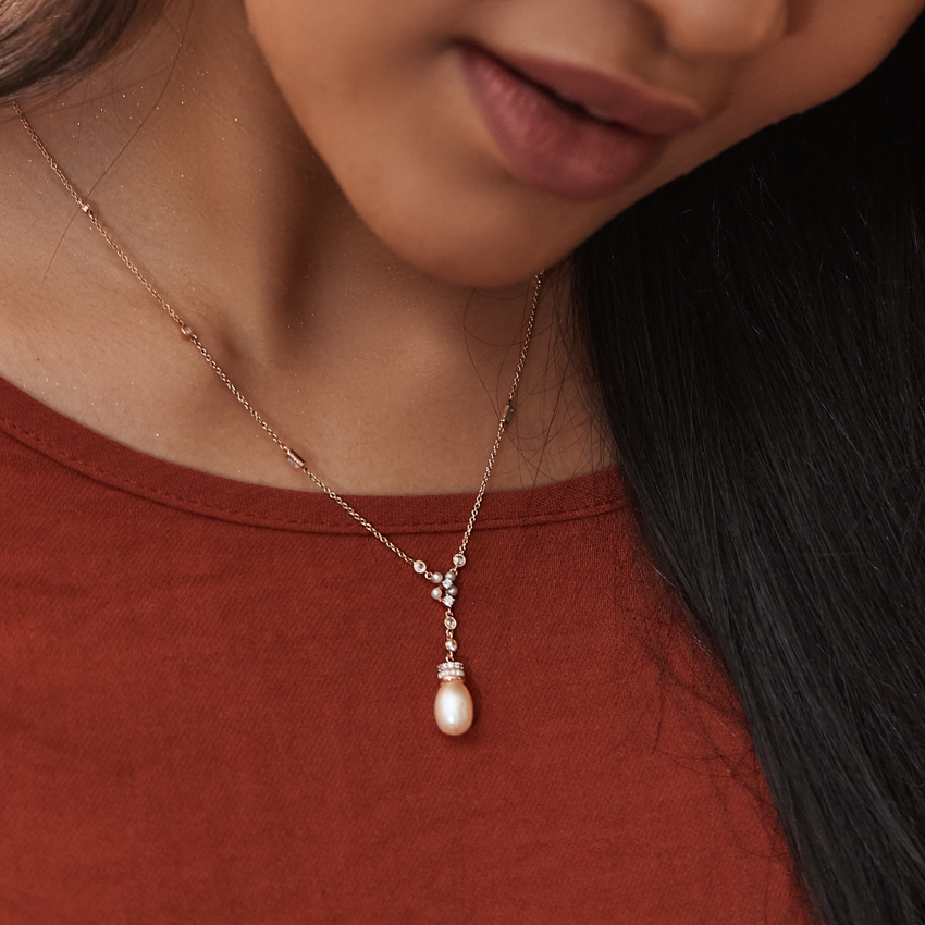 Pearl of Strength Diamond Necklace