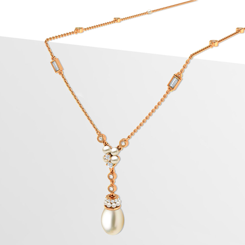 Pearl of Strength Diamond Necklace