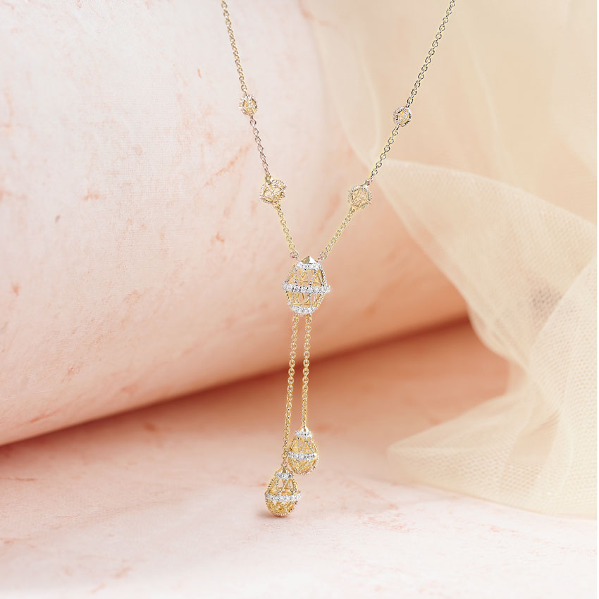 Lattice Lariat Diamond Necklace Lattice Lariat Diamond Necklace