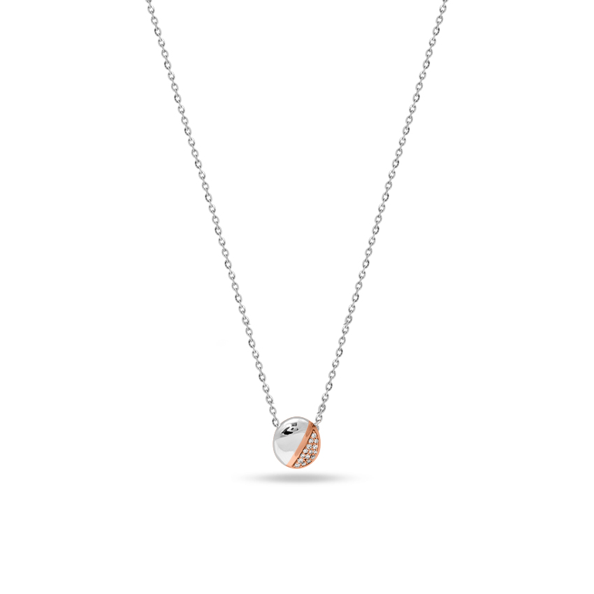 Platinum,Gold,Diamond Necklaces Platinum 950, 18 Karat Two Tone Gold Classic Glinting Platinum Necklace